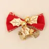 Decoraciones Navideñas Transfronterizas Lazos Navideños con Cascabeles Decoraciones para Regalos de Navidad Accesorios de Decoración para Guirnaldas de Árboles de Navidad
