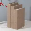 Tecido de Cânhamo Cor Lisa Livro Falso Modelo de Livro Artificial Adereços para Sala de Estar Modelo de Livro Mesa de Escritório Enfeites Livro Decorativo