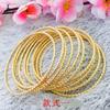 Explosões latão banhado a ouro carro flor pulseira fina imitação de ouro joias barraca entidade fornecimento fechado bobina feminina pulseira