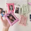 Tela Ins Cojín Pequeño Cubierta de Almacenamiento Polaroid Estilo K Lazo Estrella Persecución Portatarjetas Pequeño Colgante Decorativo para Mochila