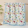Manta de Gasa Algodón 100% Clase A Oversize para Niños, Toalla de Baño Absorbente Suave Estampada para Recién Nacidos, Venta al por Mayor