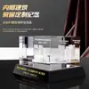 Adornos de Cubo Tallados en Cristal Personalizados de Fábrica para Celebraciones de Aniversario, Graduaciones Escolares, Souvenirs Militares del Día de los Veteranos