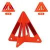 Señal de advertencia triangular plegable para coches, trípode de estacionamiento para accidentes, luz de señal reflectante de larga distancia, kit de inspección anual