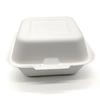 Venta directa de fábrica, caja para hamburguesas de 450 ml, lonchera de pulpa degradable respetuosa con el medio ambiente, lonchera para pastel, caja de embalaje, caja para hamburguesas