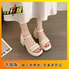 Zapatos de Mujer de Moda con Tacón Grueso Sandalias para Exteriores Nuevas Llegadas Verano 2025 Zapatos de Mujer para Combinar con Faldas Sandalias de Tira Única con Suela Gruesa