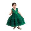 Vestido infantil novo e transfronteiriço, vestido de princesa fofo, vestido de apresentação de Natal para meninas, vestido de semana do bebê