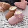 Botas de Neve Infantis com Forro de Lã, Espessadas para o Inverno, Sola Macia, Unissex, Impermeáveis, Antiderrapantes e Quentes