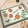Alfombrilla de Baño Moderna Minimalista de Barro de Diatomeas Suave Felpudo Antideslizante de Secado Rápido para Puerta de Baño Felpudo Absorbente de Agua para Inodoro