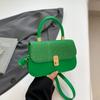 Vintage 2025 Primavera Nova Moda Tendência Patchwork Feminina Transversal Ombro Pequena Bolsa Quadrada Estilo Chanel