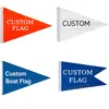 Bandeira Triangular 30x45cm Camada Única/Dupla Bandeira Triangular Design de Bandeira de Sinalização Marítima da Imagem Cor Opcional