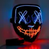 Máscara de Fantasma Brillante de Halloween para Adultos Cara Completa Transmisión en Vivo Sin Rostro V de Vendetta Horror Máscara Brillante Led para Niños