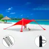 Toldo de Praia Lycra Transfronteiriço Proteção Solar Externa e Frescor Lycra Elástico em Quatro Lados Tenda Toldo para Acampamento à Beira-Mar