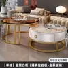 Mesa de Centro de Madeira Maciça Sala de Estar Uso Doméstico Apartamento Pequeno Moderno Simples Luxo Leve Sensação de Alto Padrão Camada Dupla Mesa de Chá para Sofá