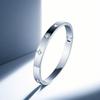 Joias Transfronteiriças Pulseira da Moda com Fivela de Diamante Pulseira de Aço Titânio que Não Desbota Pulseira de Aço Inoxidável Trevo de Quatro Folhas para Meninas