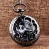 Reloj de Bolsillo Periférico de Animación Plata Pétalo Negro Reloj de Bolsillo Diácono Blanco Reloj de Bolsillo Grande
