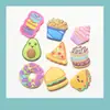 Ventas Directas de Fábrica Accesorios de Parches de Goma Suave PVC para Fundas de Teléfono Móvil DIY Serie de Frutas Sandía Aguacate Accesorios para el Cabello