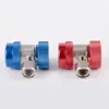 Conector Ajustable R134A Aire Acondicionado de Coche Refrigerante Manómetro de Carga de Refrigerante Conector Rápido de Alta y Baja Presión Herramienta de Conversión