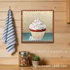 Letreros de hojalata retro personalizados para comida rápida para paredes de restaurantes, arte decorativo de hojalata cuadrado de 20x30 cm