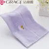 Toalla Infantil Jielia Algodón Suave Absorbente Color Liso Algodón Toalla Infantil Bordado Supermercado Venta al por Mayor Compra Grupal Bienestar 3113