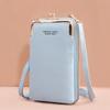 Grande Venda Transfronteiriça Nova Moda Bolsa de Celular Feminina Estilo Coreano Moda Texturizada Cor Sólida Transversal Ombro Bolsa Pequena Carteira