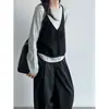 Camisola de lana de punto con cuello en V estilo coreano Luxi para mujer, nuevo chaleco versátil de capas para otoño 2026 ss1038