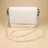 Bolso Cruzado de Perlas Irregulares Lanyard Largo Portátil para Teléfono Móvil Lanyard Sencillo de Perlas para Teléfono Móvil Cadena para Teléfono Móvil Cadena Cadena