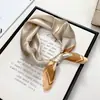 Bufanda de Seda Simple, Elegante y a la Moda, Lujo Ligero de Alta Gama, Versátil Pañuelo Cuadrado 100% Seda de Morera, Regalo de Vacaciones para Mujeres, Accesorio