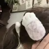 Presilha de Cabelo de Gatinho Doce e Fofa, Presilha Lateral de Pelúcia Outono e Inverno, Presilha para Franja Harajuku Hot Girl, Acessório de Cabelo Garra Coreano