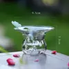 Colador de Té de Vidrio Mariposa Filtro de Té de Alto Borosilicato Accesorios de Té Malla Filtro de Hojas de Té Gadget para Preparar Té Separador de Té Estilo Fresco