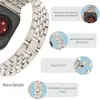 Adecuado para Correa de Apple Watch de Gama Alta Apple Watch Generaciones 1~8/Se Cadena Metálica Incrustada de Diamantes Correa iWatch