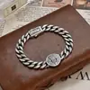 Pulseira Vintage Yuhong Deusa da Riqueza Zaki Ram para Homens, Acessório de Nicho de Luxo Leve com uma Sensação Punk de Alto Padrão, Direto do Fabricante