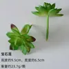 Serie de colores frescos y claros plantas suculentas de flocado simulado plantas verdes decoración del hogar combinación de mini adornos plantas en maceta artificiales