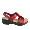 Sandálias de Verão Casuais Transfronteiriças Europeias e Americanas Comércio Exterior Florais Peep-toe Recorte Tamanho 43 Sandálias Transfronteiriças Novas Atacado Europeu Tamanho Grande