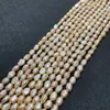 Perlas de agua dulce naturales Grado A cuentas 4-5mm7-8mm agujero recto doble cara con cuentas DIY collar accesorios de joyería