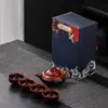 Junyao Kiln Taza de Pescado Juego de Té Tienda Evento de Celebración Regalo Regalo de Acompañamiento Juego de Té Taza de Té Pequeño Regalo Al por Mayor