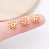 Ferro Multicolorido Vazado Florido Suporte de Flores Chapéu de Flor Espaçador com Contas Artesanal DIY Joias Pulseira Pingente Acessórios Material
