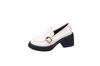 Sapatos de Plataforma Mary Jane em Couro Femininos Leves Couro Macio Salto Pequeno Espesso Saltos Altos Mocassins de Couro Estilo Retrô Britânico