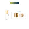 Frasco Roll-on 10ml Tampa Dourada Frasco Roll-on de Óleo Essencial Frasco de Vidro Transparente Frasco Recarregável para Perfume Embalagem de Frasco Cosmético