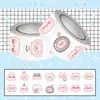 500 Pegatinas de Cabeza de Cerdo Dibujo Animado Lindas Creativas Autoadhesivas Multifuncionales Sellables Decorativas Pegatinas de Patrón Pequeño