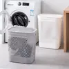 Cesta de plástico para ropa sucia cesto de lavandería sucio no 12 blanco gris oscuro un montón Jin Wu Pai
