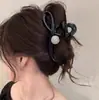 Elegante pinza para el pelo de tamaño grande para cabello grueso, pinza para el pelo simple nueva, pinza de tiburón para la parte posterior de la cabeza, accesorio para el pelo de cachorro de dibujos animados con galleta