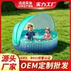 Tenda de natação de pvc piscina guarda-sol piscina externa conveniente dobrável crianças animais de estimação vendas diretas da fábrica
