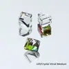 Cubo de Cristal Dongzhou Fundo Pontiagudo Diamante Quadrado Chanfrado Colorido Pedra Solta Acessórios para Joias DIY Diamante Super Brilhante para Unhas Joias de Diamante