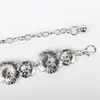 Acessórios de Corrente de Cintura com Flores de Alta Qualidade para Mulheres, Decoração de Cinto de Corrente Fashion e Versátil com Saia e Jeans Corrente de Metal