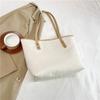 Bolso Tote de Gran Capacidad Estilo Coreano 2024 Invierno Nuevo Bolso de Hombro Estilo Occidental Simple Bolso de Mano Commuter Texte para Mujer