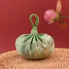 Festival del Bote del Dragón estilo antiguo portátil halter pelo fetal monedero colgante accesorios Hanfu bordado brocado bolsita bolsita bolsita vacía
