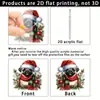 Transfronterizo Nuevo Creativo Acrílico Plano Lindo Perro Navideño Árbol de Navidad Colgante Decoración Colgante Regalo Festivo