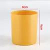 Venta al por mayor del fabricante Taza para Velas DIY Contenedor de Vidrio Escarchado de Colores Taza Vacía para Aromaterapia Portavelas Romántico para Dormitorio Logo