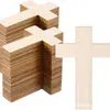Cruz de Madera en Blanco Sin Terminar Personalizada Graffiti Manualidades de Madera Decoración de Pascua para el Hogar Color Madera Cruz