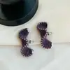 Novos Brincos Torcidos Exquisitos de Lã Colorida Feitos à Mão Design de Nicho de Alta Qualidade Brincos Dopamina para Mulheres
